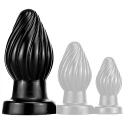 DarkSil Plug Spiral L 12 x 6.5cm Noir